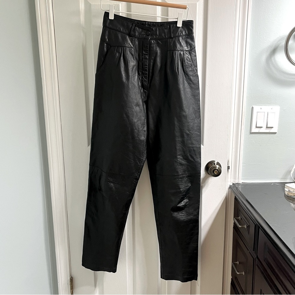 Vintage Toffs High Waisted Genuine Leather Pants